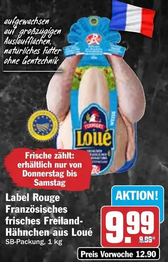 HIT Label Rouge Französisches frisches Freiland- Hähnchen aus Loué Angebot