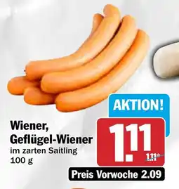 HIT Wiener, Geflügel-Wiener Angebot