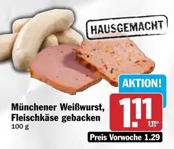 HIT Münchener Weißwurst, Fleischkäse gebacken Angebot