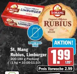 HIT St. Mang Rubius, Limburger Angebot