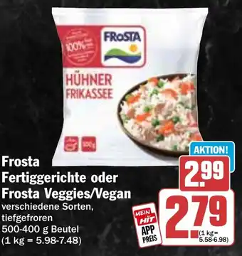 HIT Frosta Fertiggerichte oder Frosta Veggies/Vegan Angebot
