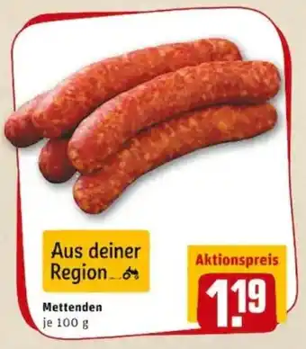 REWE PETZ Mettenden 100g Angebot