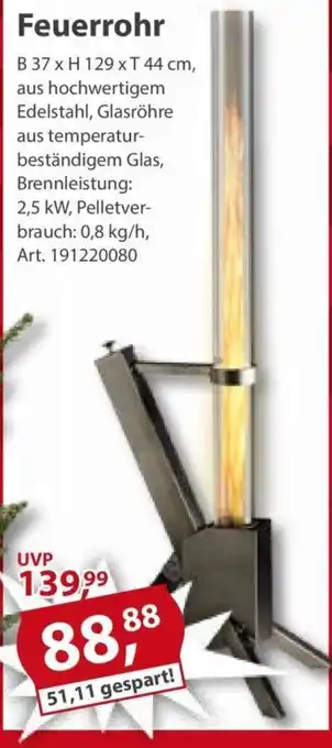 Sonderpreis Baumarkt Feuerrohr Angebot
