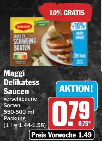 HIT Maggi Delikatess Saucen Angebot