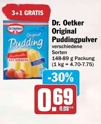 HIT Dr. Oetker Original Puddingpulver Angebot