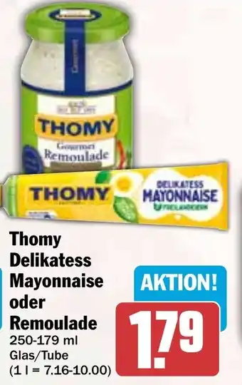 HIT Thomy Delikatess Mayonnaise oder Remoulade Angebot