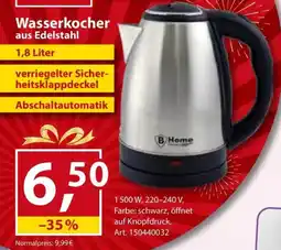 Sonderpreis Baumarkt B.Home Wasserkocher aus Edelstahl Angebot