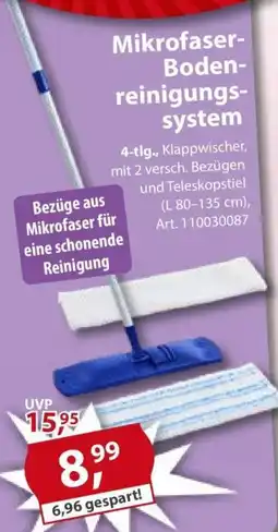Sonderpreis Baumarkt Mikrofaser- Bodenreinigungs- system Angebot