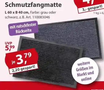 Sonderpreis Baumarkt Schmutzfangmatte Angebot