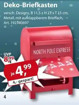 Sonderpreis Baumarkt Deko-Briefkasten Angebot