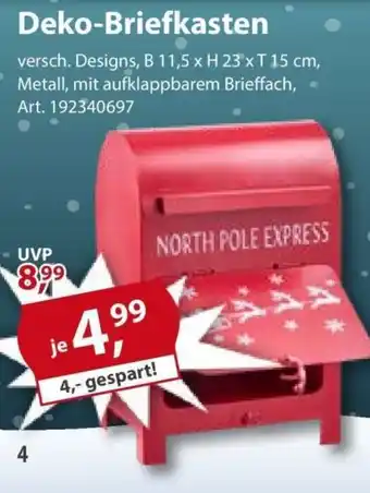 Sonderpreis Baumarkt Deko-Briefkasten Angebot