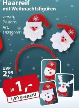 Sonderpreis Baumarkt Haarreif mit Weihnachtsfiguren Angebot