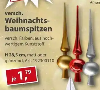 Sonderpreis Baumarkt versch. Weihnachts- baumspitzen Angebot