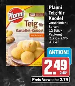 HIT Pfanni Teig für Knödel Angebot