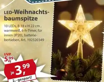 Sonderpreis Baumarkt LED-Weihnachts- baumspitze Angebot
