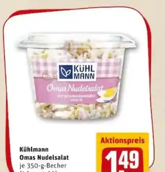 REWE PETZ Kühlmann Omas Nudelsalat 350g Becher Angebot