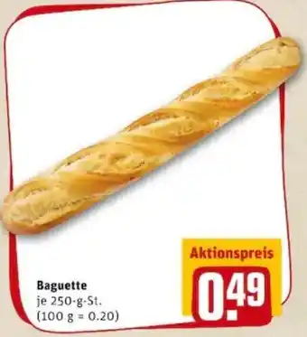 REWE PETZ Baguette 250g Angebot