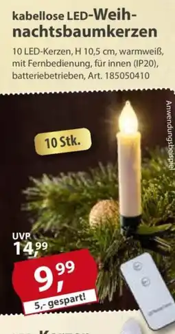 Sonderpreis Baumarkt kabellose LED-Weih- nachtsbaumkerzen Angebot