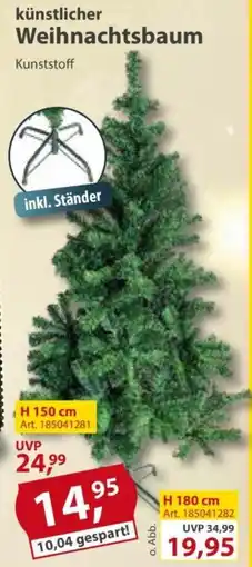 Sonderpreis Baumarkt künstlicher Weihnachtsbaum H 180 cm Angebot