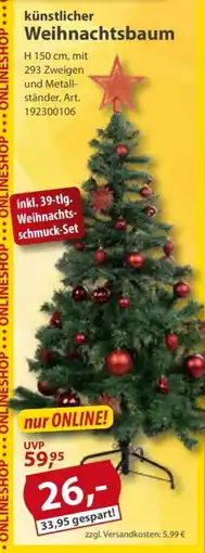 Sonderpreis Baumarkt künstlicher Weihnachtsbaum Angebot