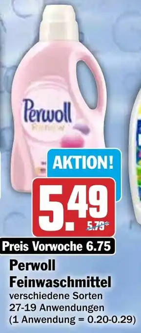 HIT Perwoll Feinwaschmittel Angebot