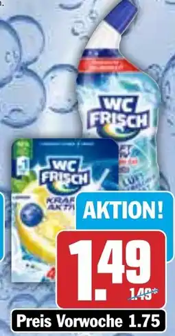 HIT WC Frisch Kraft-Aktiv oder WC Reiniger Gel Angebot
