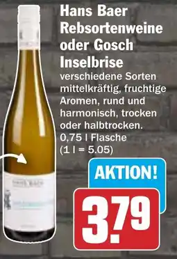 HIT Hans Baer Rebsortenweine oder Gosch Inselbrise Angebot