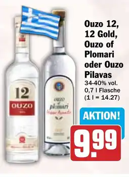HIT Ouzo 12, 12 Gold, Ouzo of Plomari oder Ouzo Pilavas Angebot