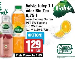 HIT Volvic Juicy oder Bio Tea Angebot