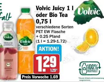 HIT Volvic Juicy oder Bio Tea Angebot