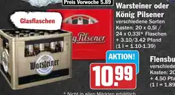 HIT Warsteiner oder König Pilsener Angebot