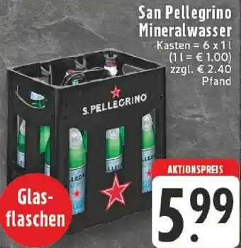 Edeka San Pellegrino Mineralwasser Angebot