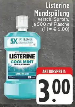 Edeka Listerine Mundspülung Angebot