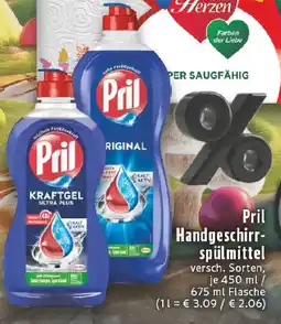 Edeka Pril Handgeschirr- spülmittel Angebot