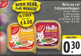 Edeka GUT & GUNSTIG Hello my cat Schlemmerhappen Angebot