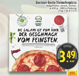 Edeka Gustavo Gusto Steinofenpizza Angebot