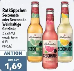 Aktiv Irma Rotkäppchen Seccomate oder Secconade Weinhaltige Getränke Angebot