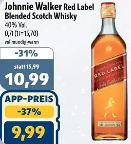 Aktiv Irma Johnnie Walker Red Label Blended Scotch Whisky Angebot