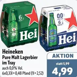 Aktiv Irma Heineken Pure Malt Lagerbier im Tray Angebot