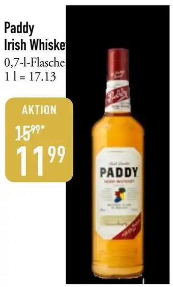 Galeria Markthalle Paddy Irish Whiskey Angebot