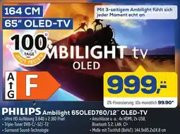 Euronics XXL PHILIPS Ambilight 650LED760/12 OLED-TV Angebot