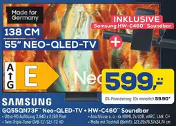 Euronics XXL SAMSUNG GQ55QN73F Neo-QLED-TV + HW-C460 Soundbar Angebot