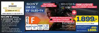 Euronics XXL SONY BRAVIA K-55XR8M25B OLED-TV + HT-A8000 Soundbar Angebot