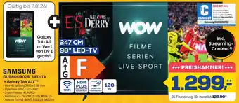 Euronics XXL SAMSUNG GU98DU9079 LED-TV + Galaxy Tab A11 Angebot