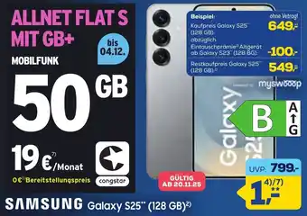 Euronics XXL SAMSUNG Galaxy S25 (128 GB) Angebot