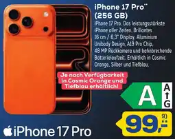 Euronics XXL Apple iPhone 17 Pro (256 GB) Angebot
