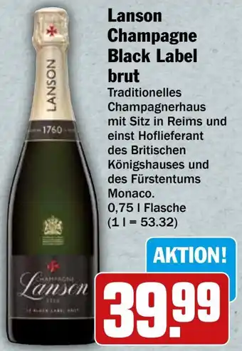 HIT Lanson Champagne Black Label brut Angebot