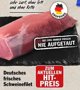 HIT Deutsches frisches Schweinefilet Angebot