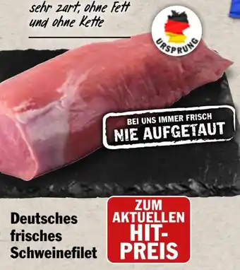 HIT Deutsches frisches Schweinefilet Angebot
