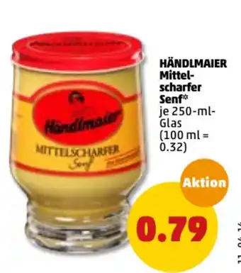 PENNY Händlmaier Mittelscharfer Senf Angebot